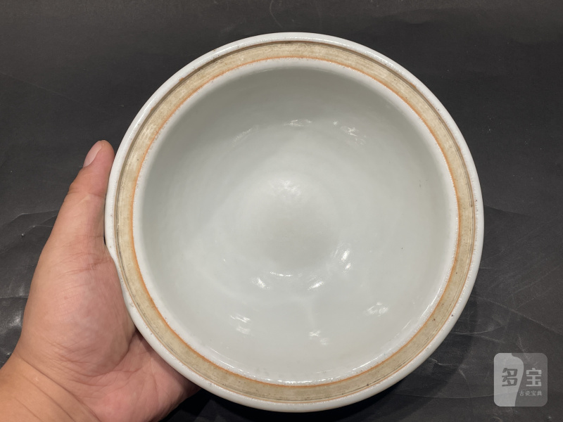 清宣统 粉彩花鸟纹温锅 - 图7